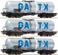 67136 Roco Set of 3 tank cars GATX